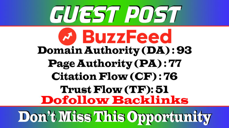 Buy Guest Post on BuzzFeed. com